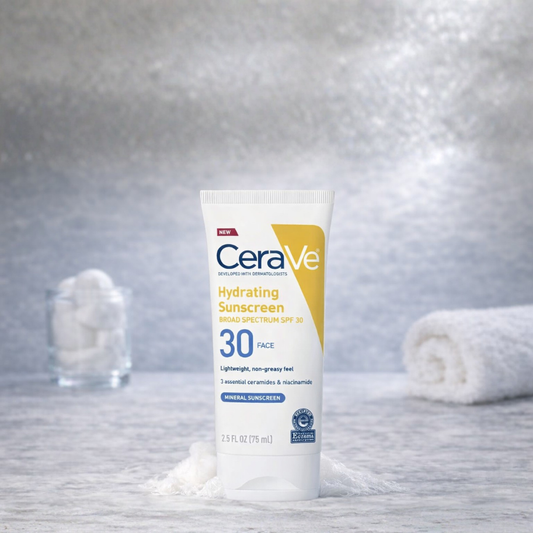 CeraVe Hydrating Mineral Sunscreen SPF 30 – Lightweight Face Sunscreen